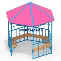 Беседка с лавками МАФ 4120 в Костроме