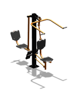 Уличный тренажер "Верхняя тяга Жим ногами" УТ322 в Костроме