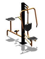 Уличный тренажер "Жим от груди Вело" УТ321 в Костроме