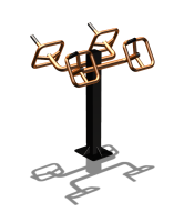 Уличный тренажер  "Штурвал двойной"  УТ201 в Костроме