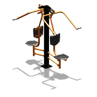 Уличный тренажер  "Верхняя тяга двойная"  УТ207 в Костроме