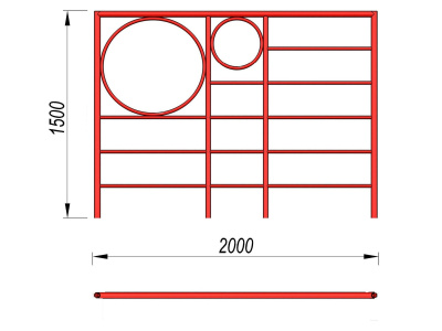 Шведская стенка с кольцами МАФ 3502 в Костроме