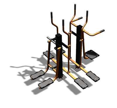 Уличный тренажер "Шпагат Маятник Лыжник двойной" УТ335 в Костроме