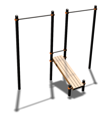 Воркаут турники со скамьей для пресса ВС-27 в Костроме