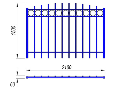 Ограждение спортивной площадки МАФ 5005 в Костроме