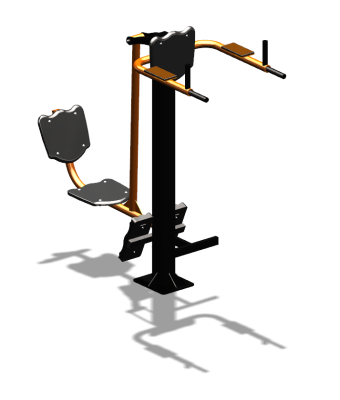 Уличный тренажер "Жим ногами Брусья Пресс" УТ329 в Костроме