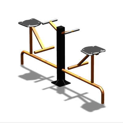 Уличный тренажер  "Твистер сидя двойной"   УТ216 в Костроме
