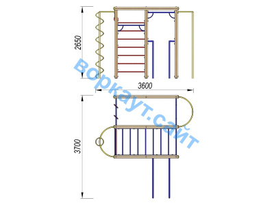 Детский спортивный комплекс Гимнастический ДСК 3107 в Костроме