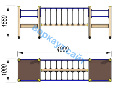 Детский спортивный комплекс Мост ДСК 3113 в Костроме