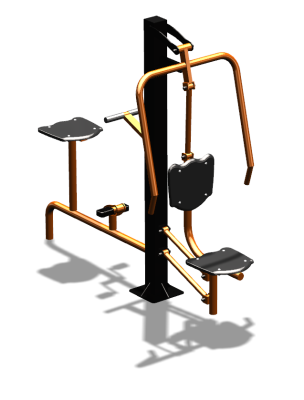 Уличный тренажер "Жим от груди Вело" УТ321 в Костроме