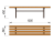 Лавочка без спинки МАФ 1601 в Костроме Лавочка без спинки МАФ 1601 в Костроме