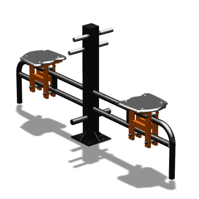 Уличный тренажер  "Каталка двойная"   УТ215 в Костроме