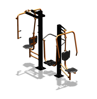 Уличный тренажер "Жим от себя Шагомер Баттерфляй" УТ303 в Костроме