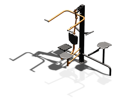 Уличный тренажер "Верхняя тяга Твистер стоя Твистер сидя" УТ336 в Костроме