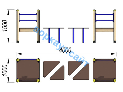 Детский спортивный комплекс Мостик ДСК 3114 в Костроме