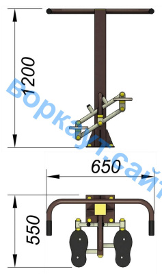 Уличный тренажер "Балансир" УТ 007 в Костроме