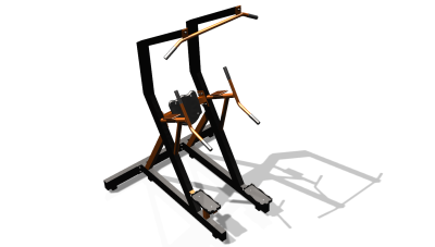 Силовой уличный тренажер  "Комбинированный станок"  УТ416 в Костроме