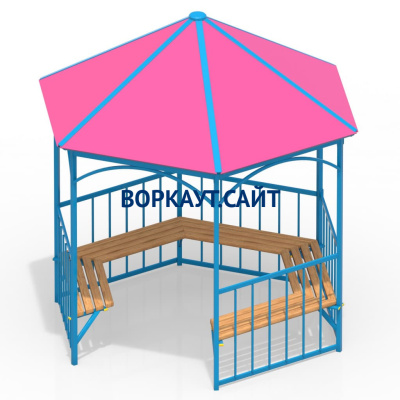 Беседка с лавками МАФ 4120 в Костроме