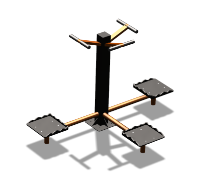 Уличный тренажер "Твистер тройной" УТ337 в Костроме