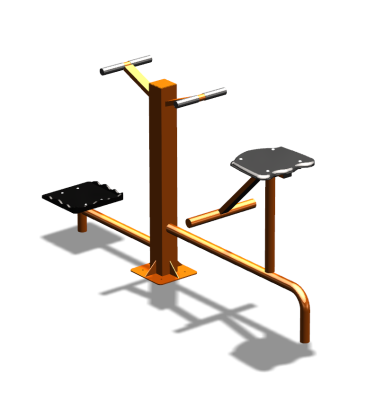 Уличный тренажер "Твистер стоя Твистер сидя" УТ323 в Костроме