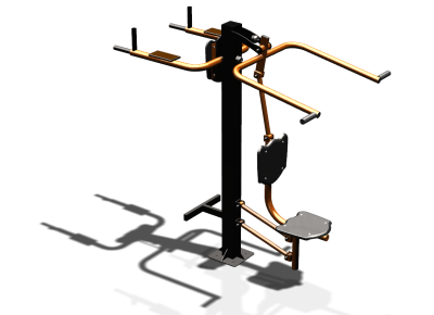 Уличный тренажер "Верхняя тяга Брусья Пресс" УТ339 в Костроме