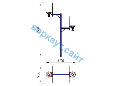 Баскетбольный щит двойной СИО 3511 в Костроме