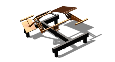 Силовой уличный тренажер  "Пресс Гиперэкстензия"  УТ420 в Костроме